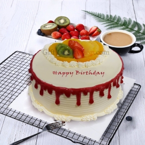 Happy Birthday Fruit Cake Cakes Online Delaware
